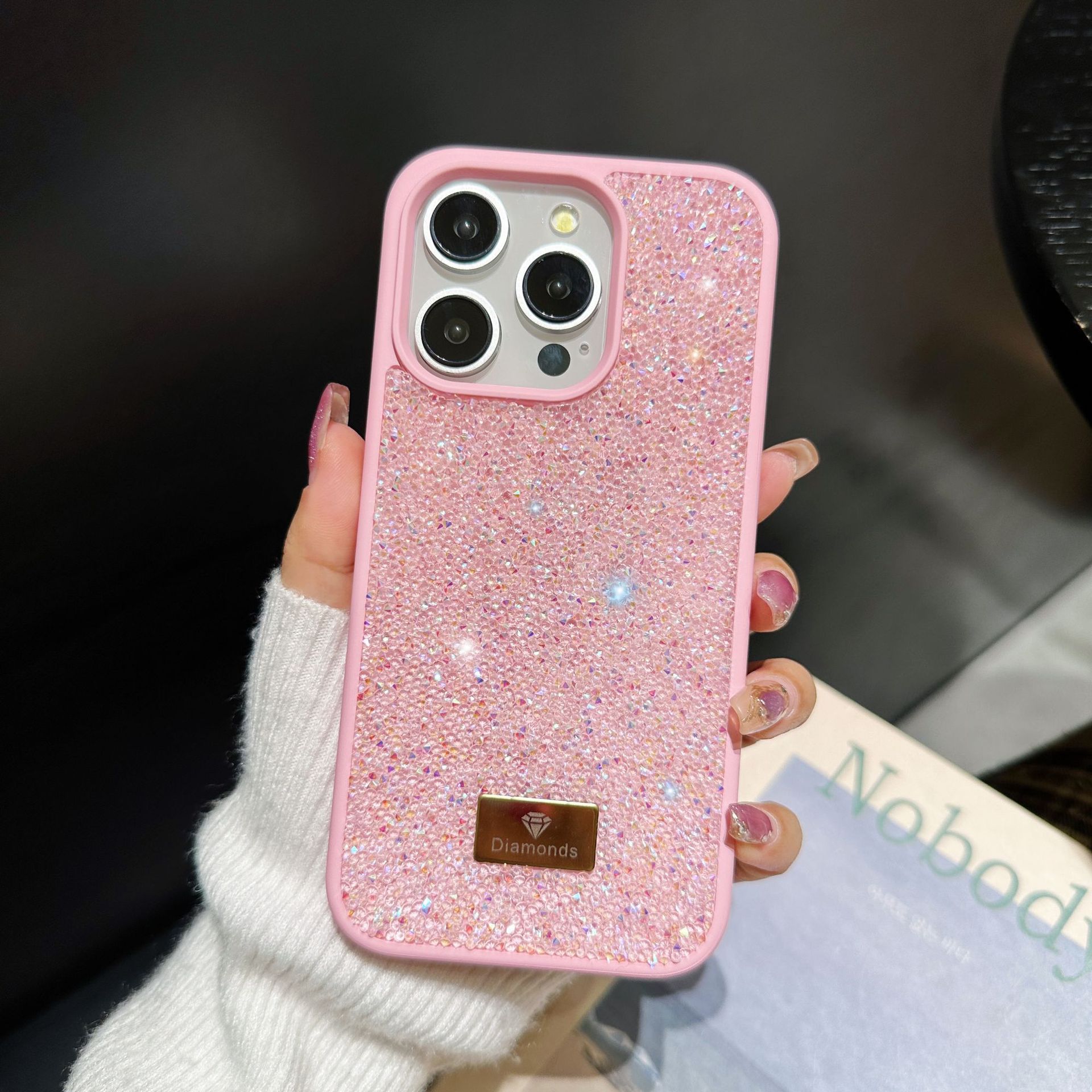 Luxury Rhinestone Mobile Phone Shell Full Diamond Protective Cover