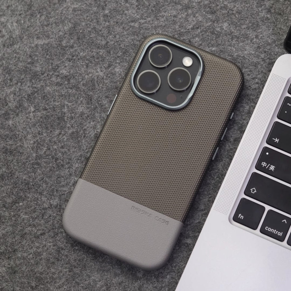 Double-piece Leather Drop-resistant Protective Cover Magnetic Phone Case