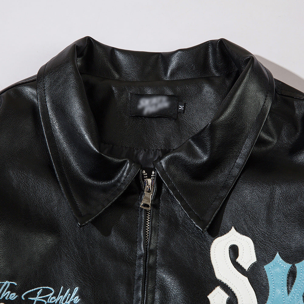 Fashion Embroidery Baggy Coat Men