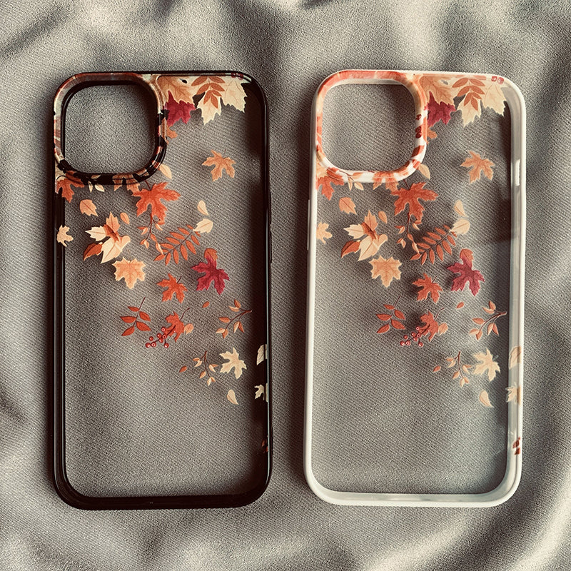 Drop-resistant Protective Cover Creative Autumn Wind And Fallen Leaves Phone Case