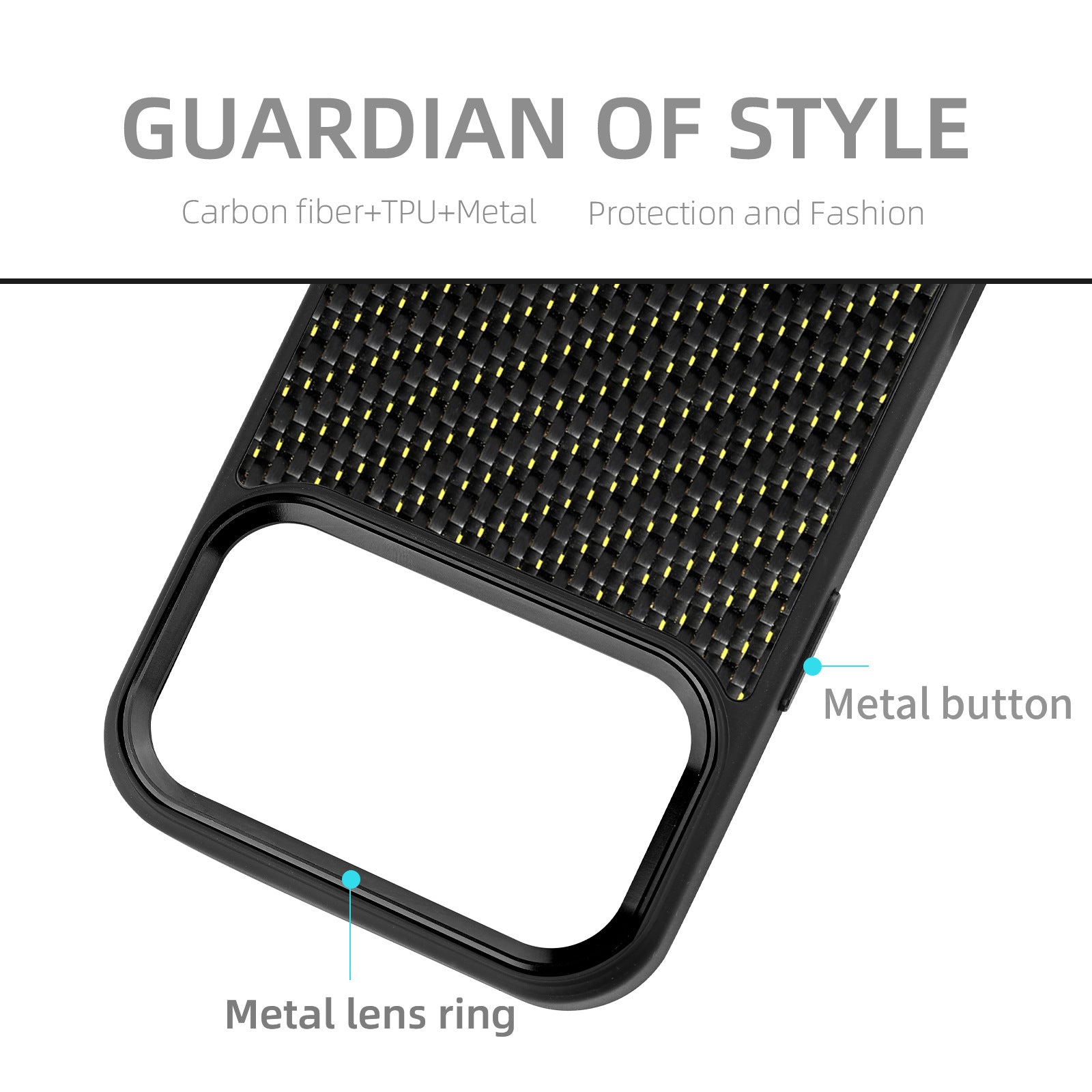 New Metal-Frame Carbon-Fiber Phone Case