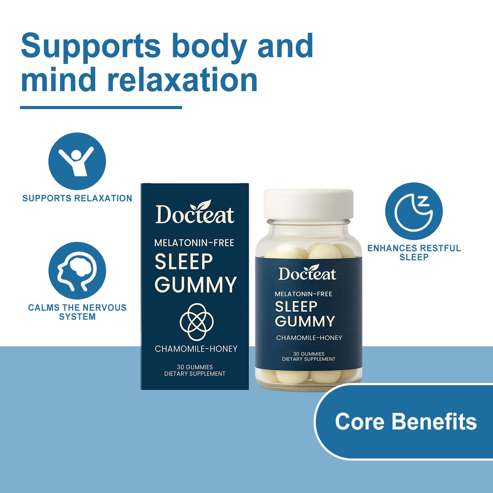 Gentle Herbal Ingredients Promote Sleep And Enhance Dietary Supplement Gummies
