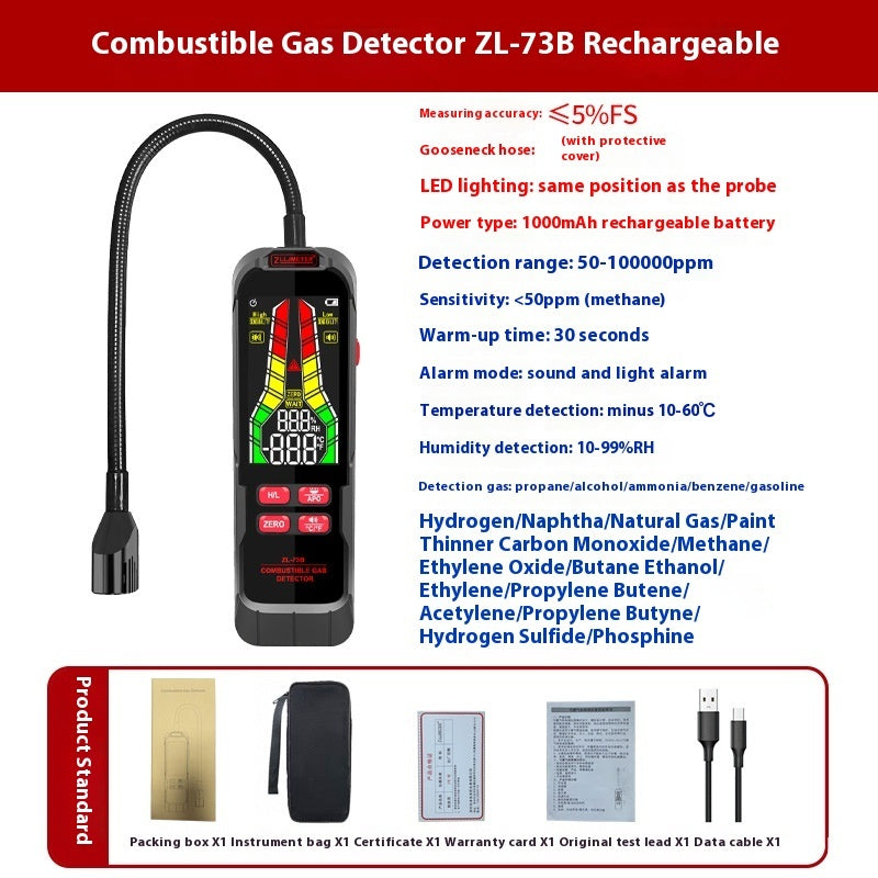 Combustible Gas Alarm Device Household Tester