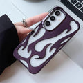 Hollow Flame Pattern S24 Heat Dissipation All-inclusive Drop-resistant Protective Cover