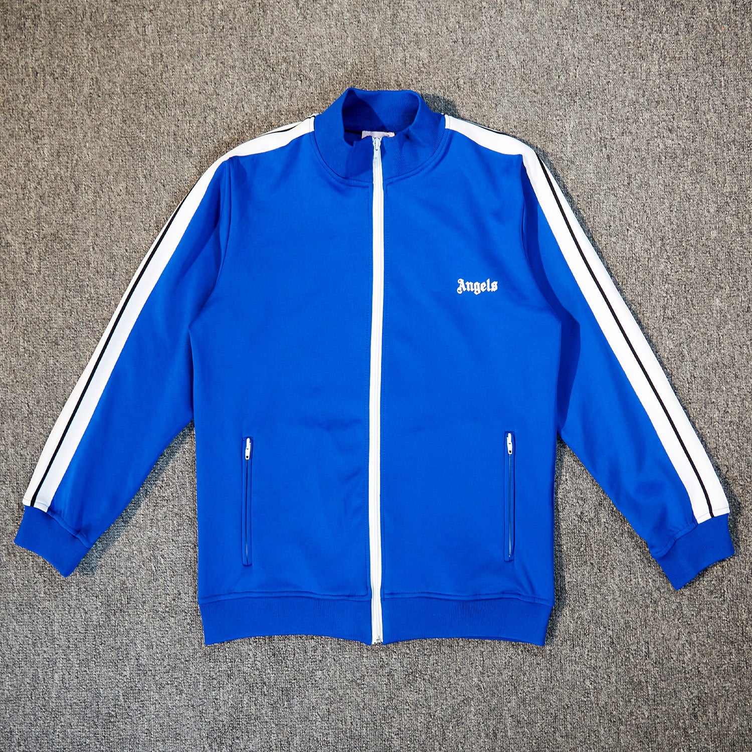 Angel Rainbow Side Woven Strip Classic Vintage Baggy Coat