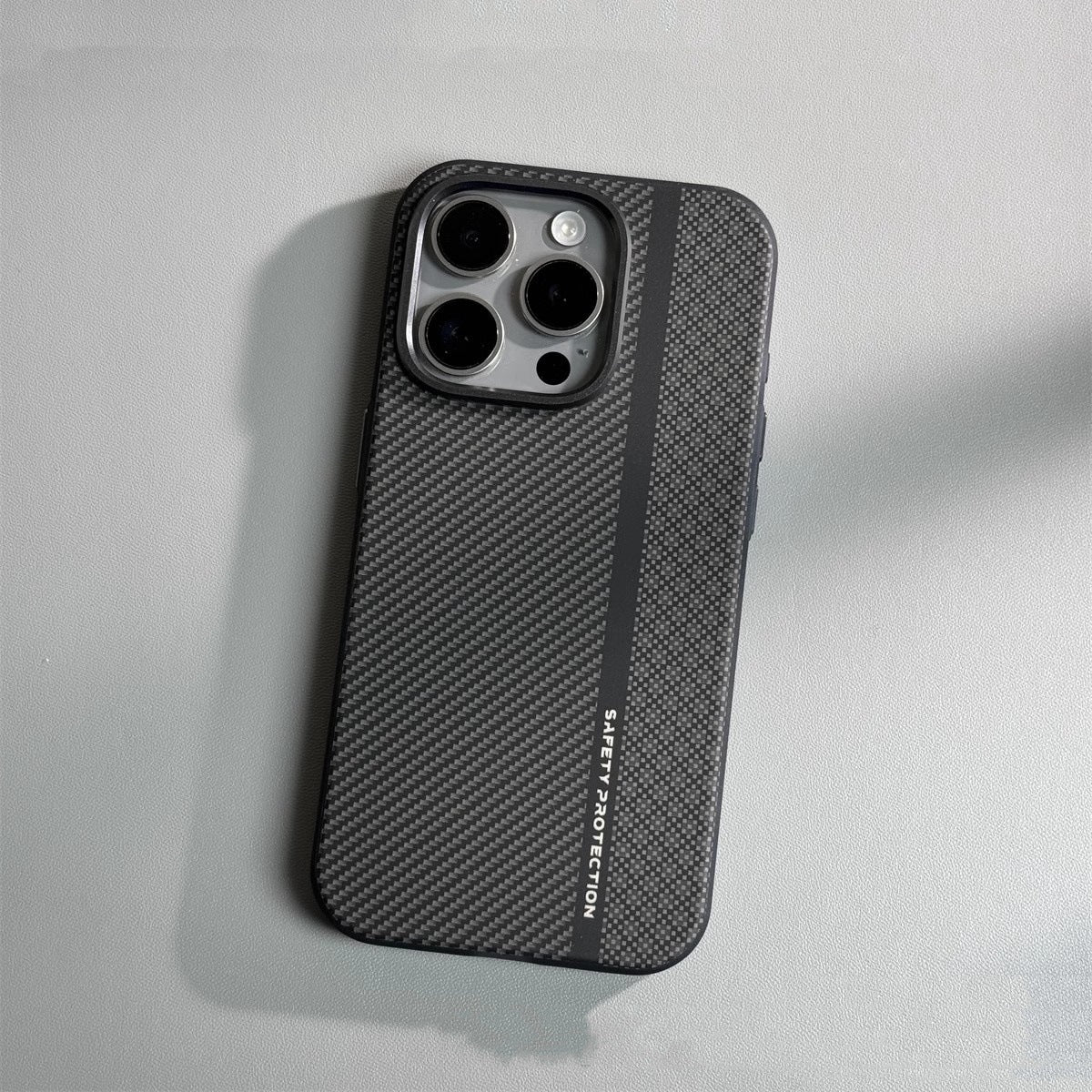 Mobile Phone Carbon Fiber Drop-resistant Protective Cover