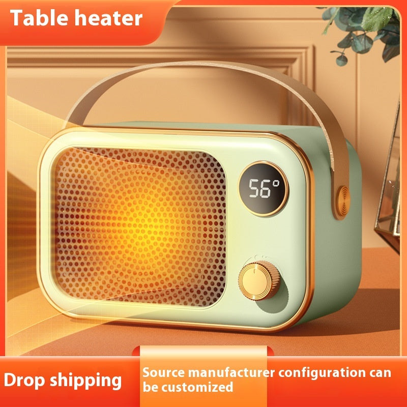 High-power Digital Display Warm Air Blower Desktop Office Small Heater