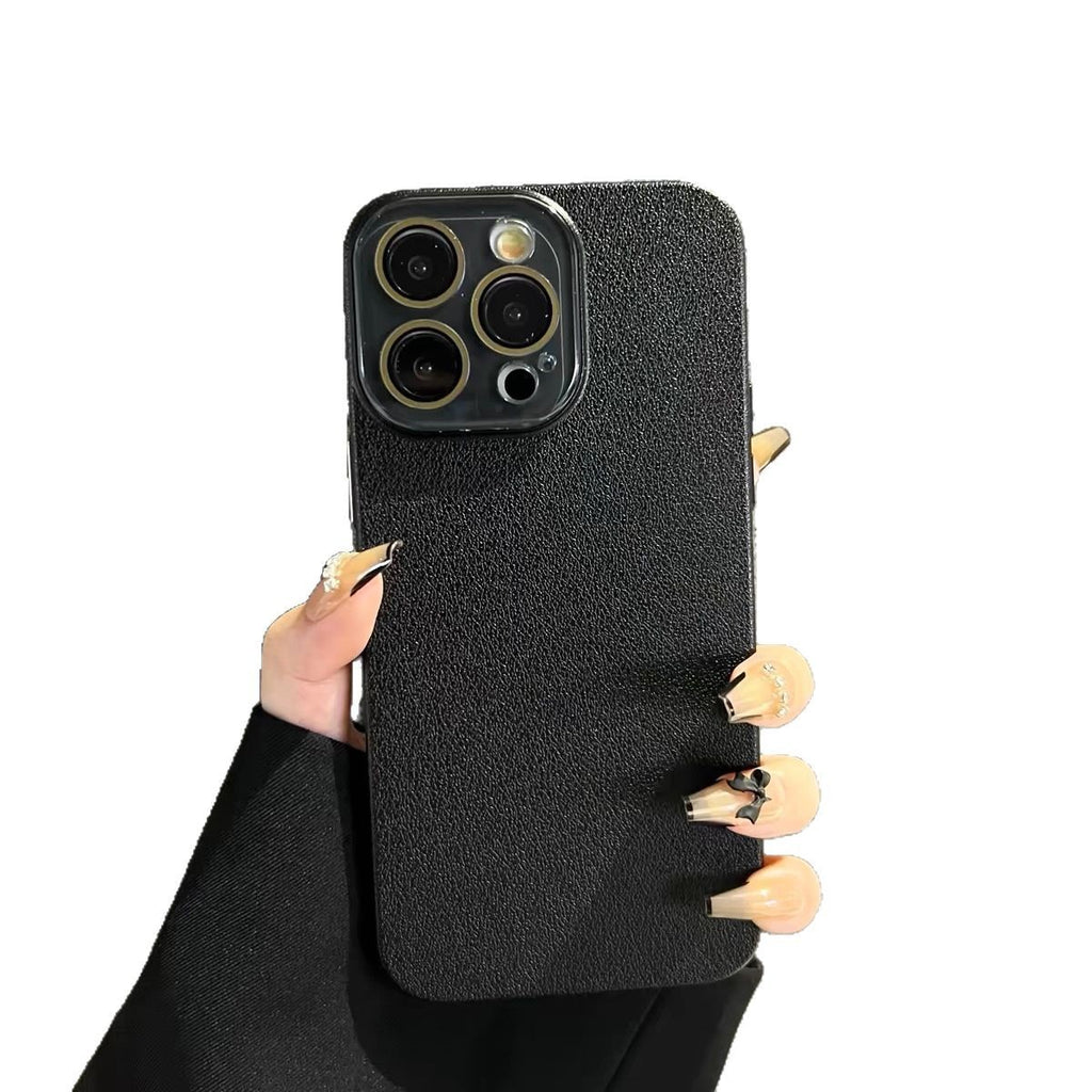 Lychee Pattern Hard Simple Protective Cover High-grade Sense Phone Case
