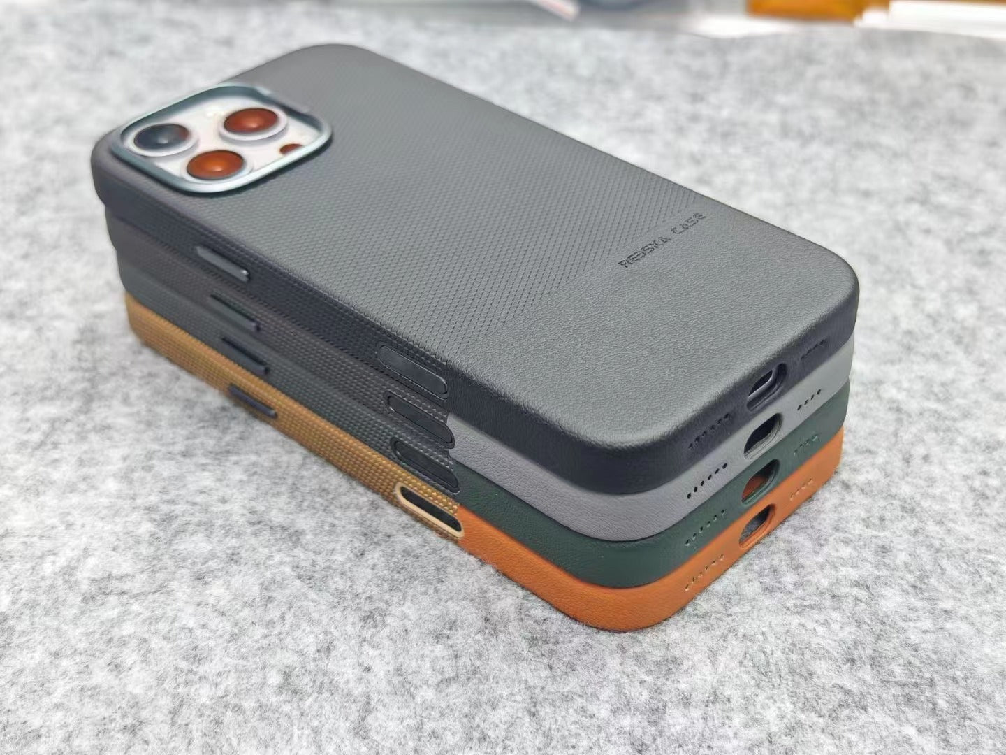 Double-piece Leather Drop-resistant Protective Cover Magnetic Phone Case