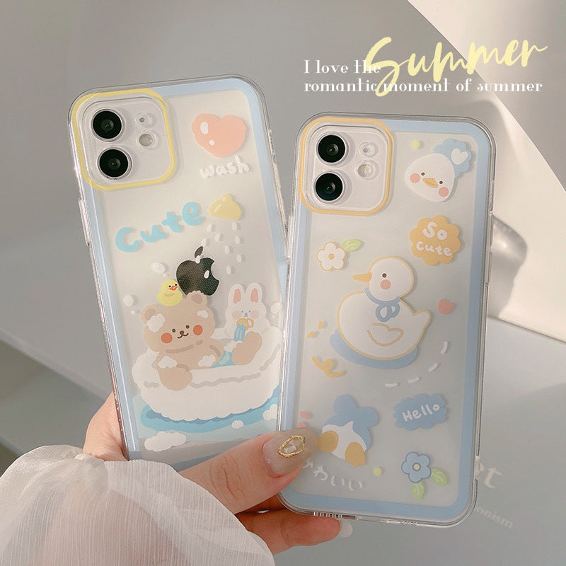 Fresh And Cute 17-Inch Compatible 16-Inch All-Covering Silicone Phone Case
