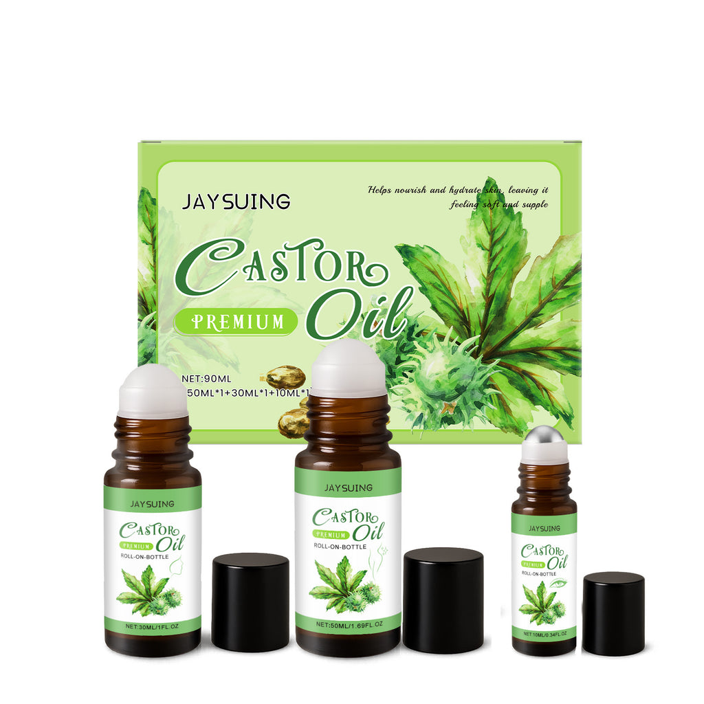 Castor Oil Care Ball Set Gentle Nourishing Tender Skin Care Massage Moisturizing Skin Care