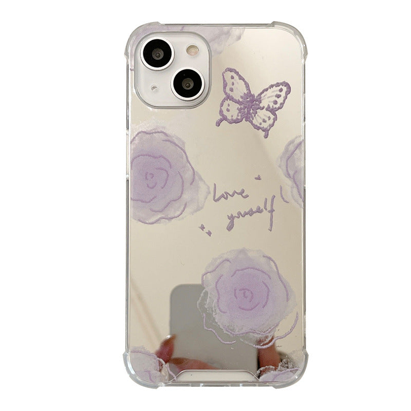 Mirror Flower Butterfly Summer Flower Cover