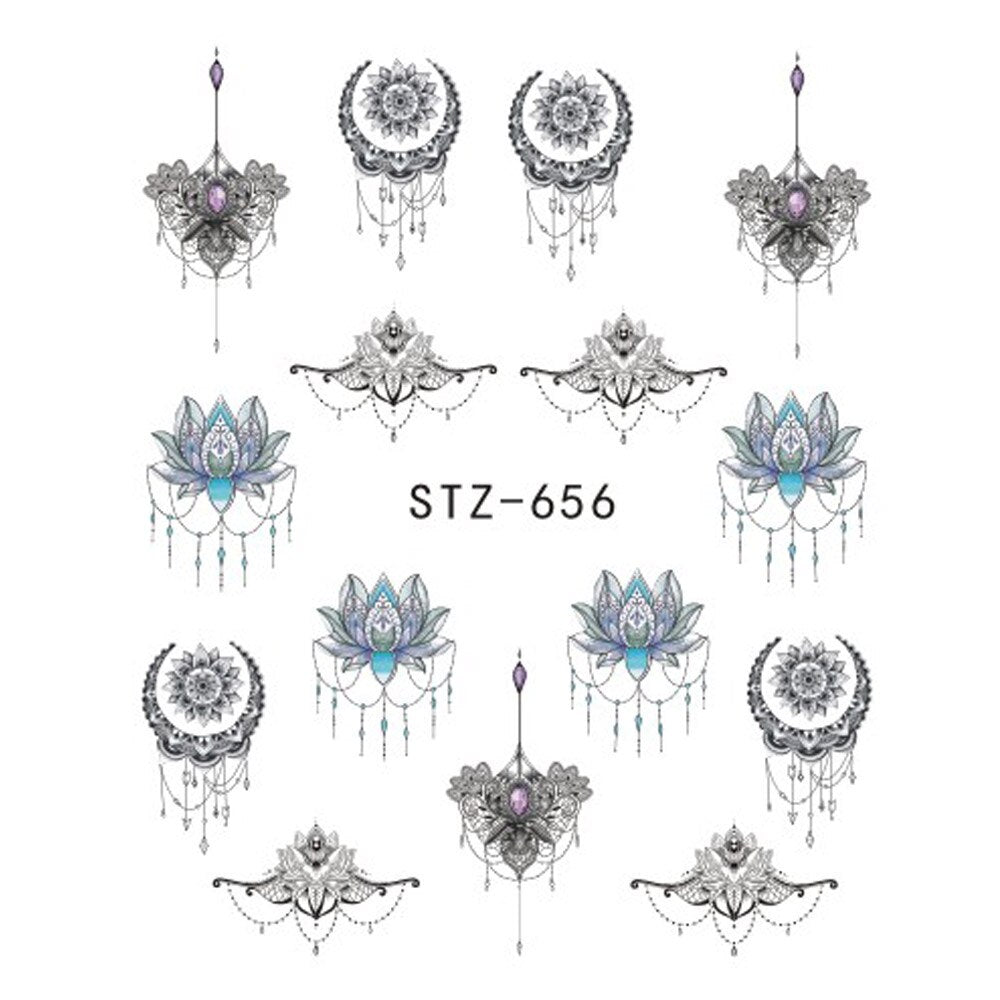 Flower Water Nail Stickers