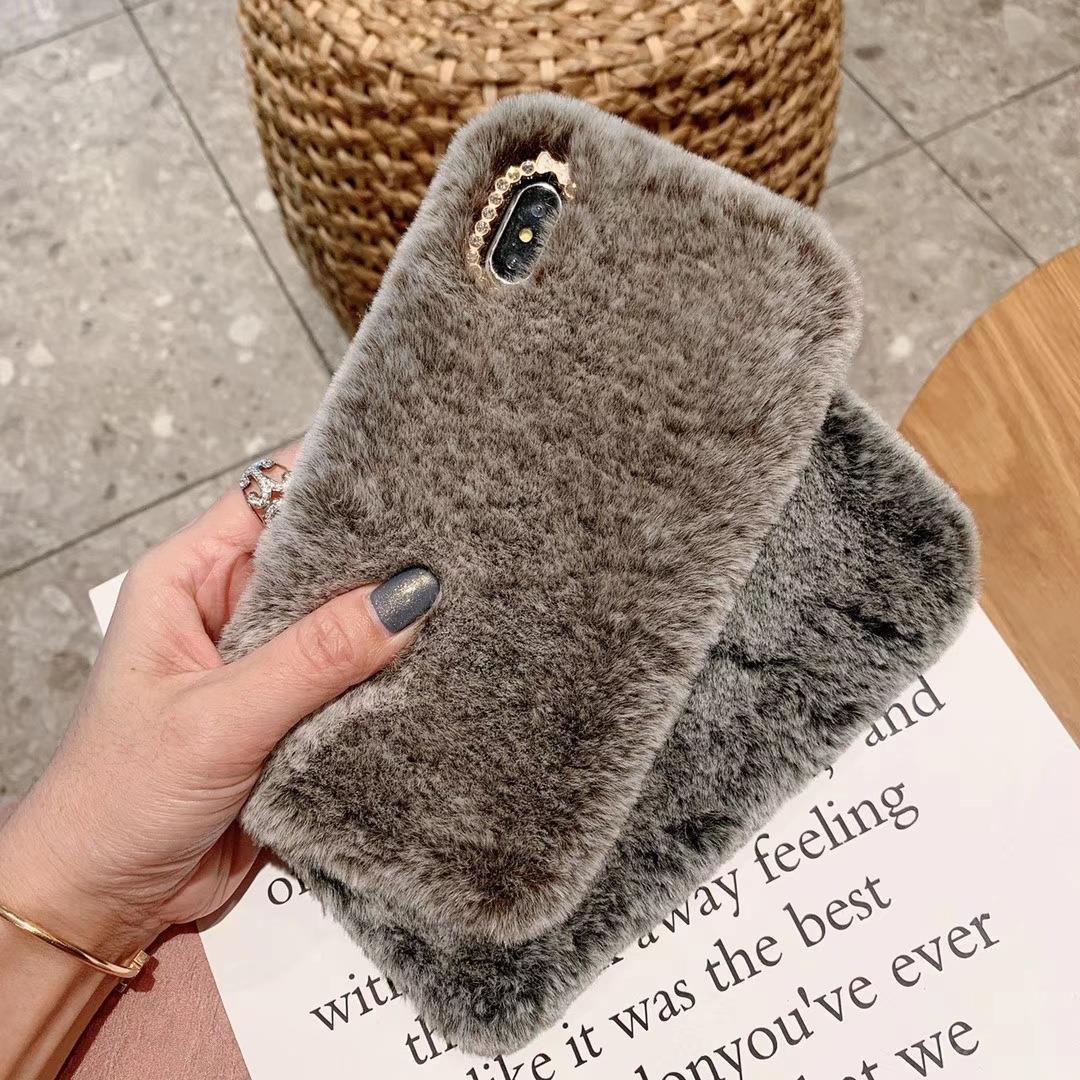 Rabbit Hair Protective Cover Mobile Phone Case