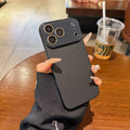 New Matte Solid-color Skin-feel Crystal Full-body Lens-protecting Phone Case