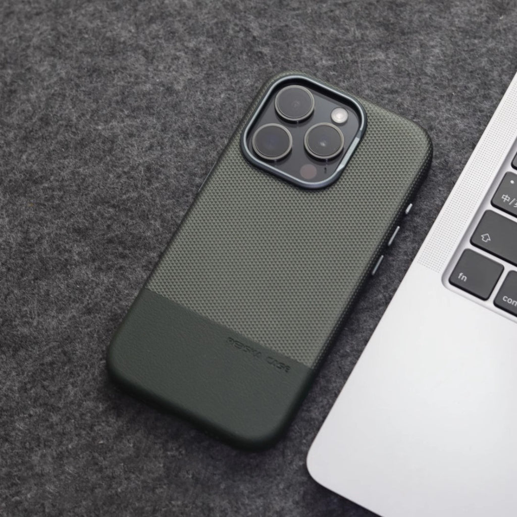 Double-piece Leather Drop-resistant Protective Cover Magnetic Phone Case