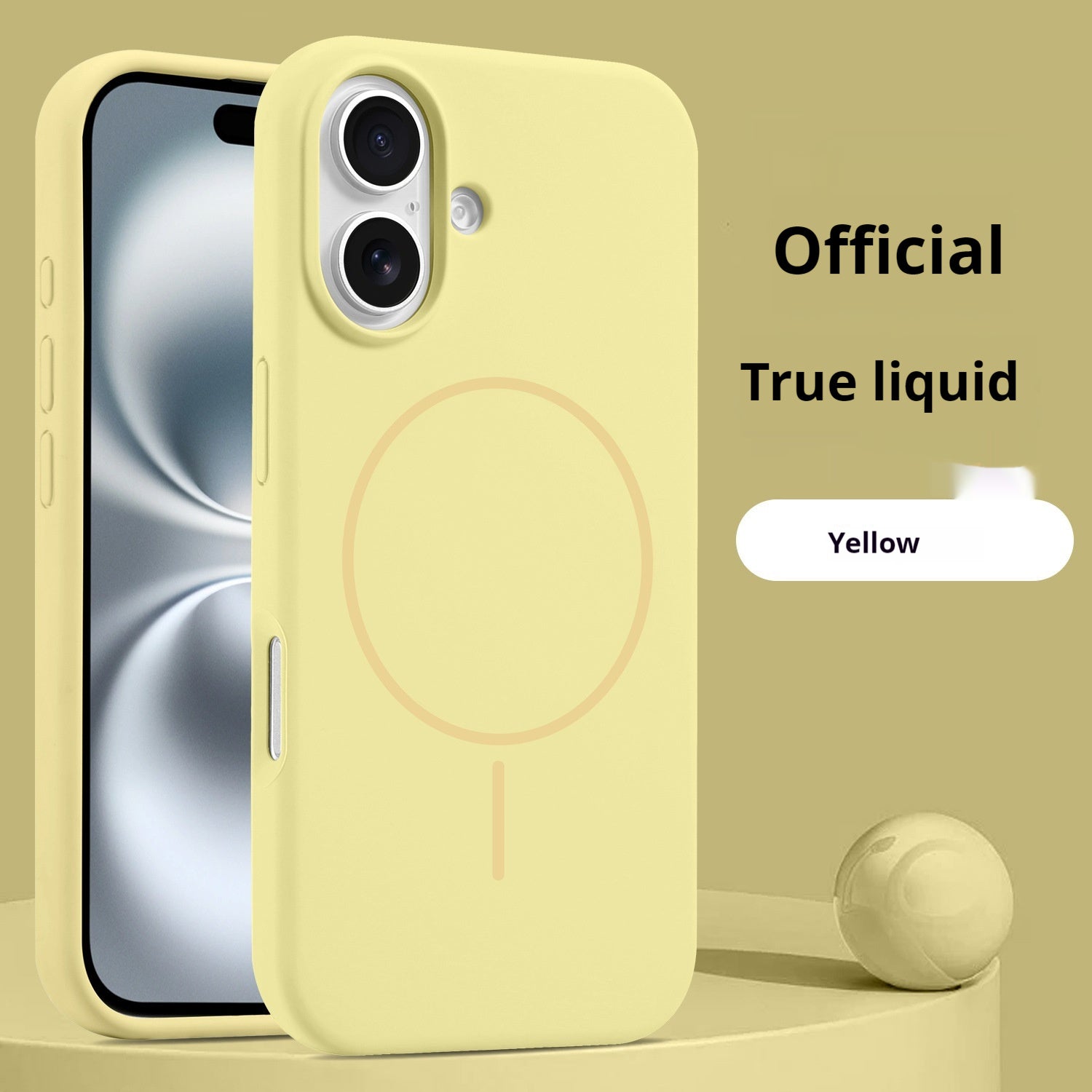 Phone Case Liquid Silicone Magnetic Skin Feeling Pure Color Protective Cover
