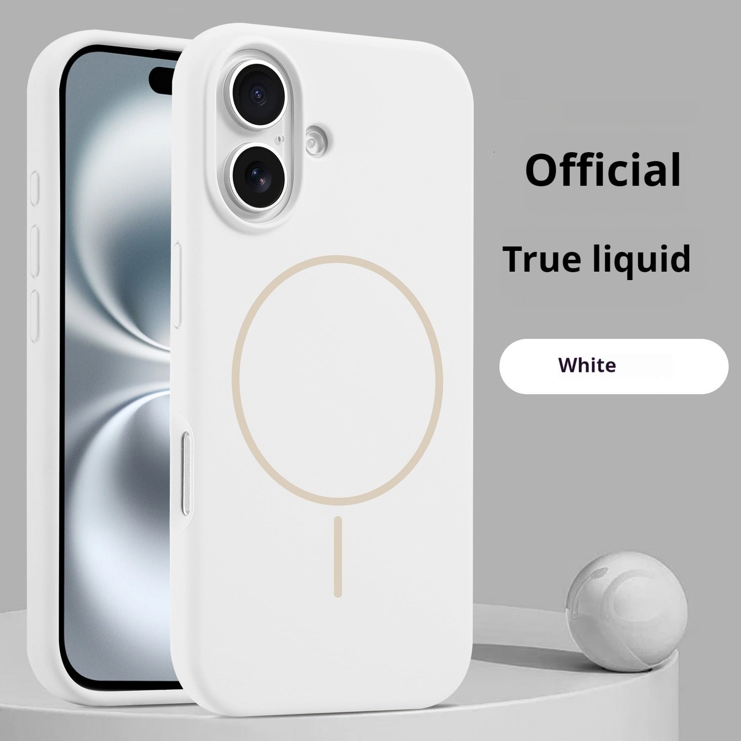 Phone Case Liquid Silicone Magnetic Skin Feeling Pure Color Protective Cover
