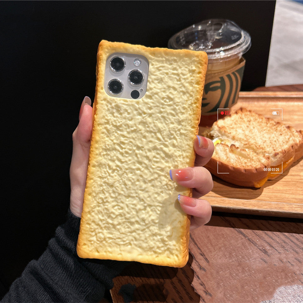 Soft Silicone Toast Bread Anti Falling Mobile Phone Case