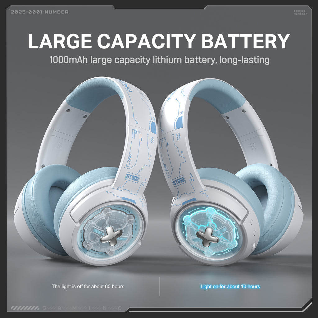 Wireless Gaming Headset Over-ear Bluetooth Headphones