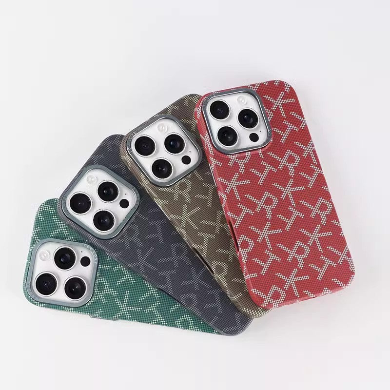Phone Case Fiber Texture Ultra-thin Metal Protective Cover