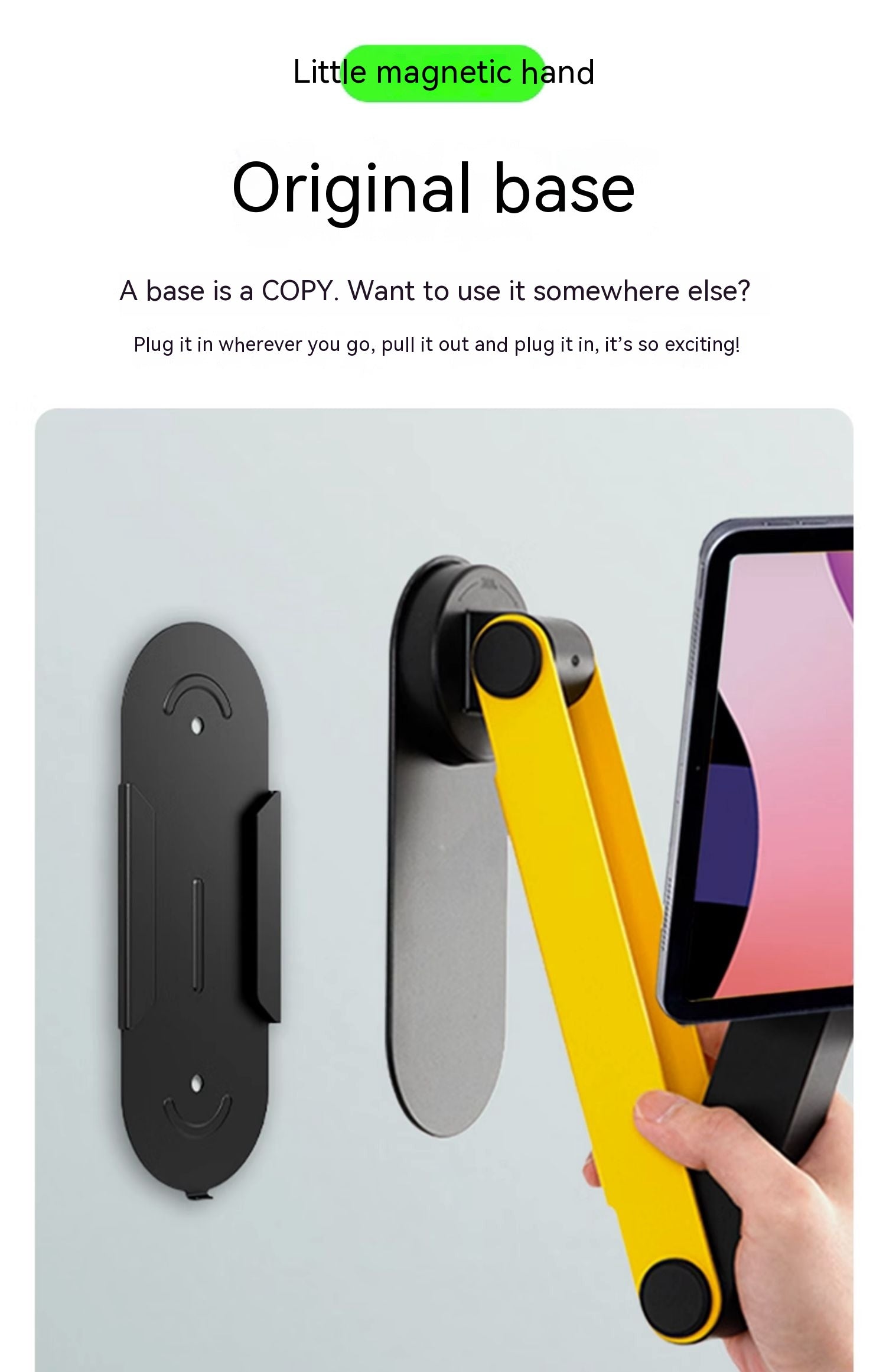 Tablet And Phone Holder Dedicated Base