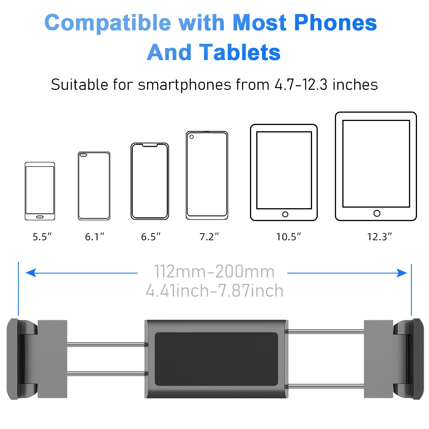Car Rear Seat Phone Tablet Bracket