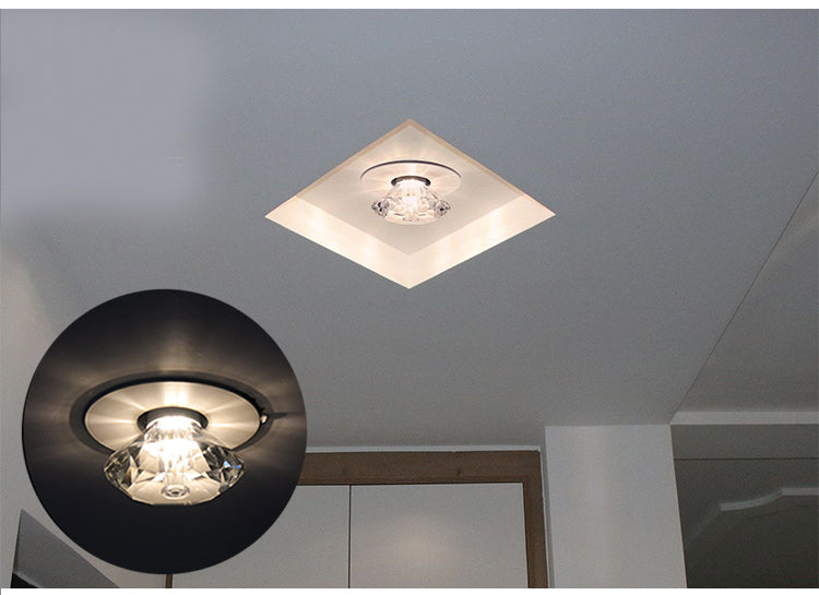 Kristal Buislamp Spotlight - Diamant Plafondlamp E14
