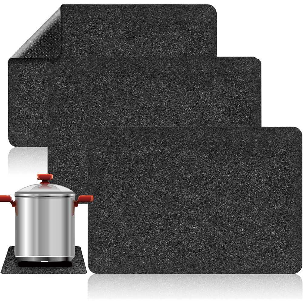 Air Fryer Felt Mat Kitchen Countertop Heat-resistant Countertop Silicone Non-slip Protective Pad