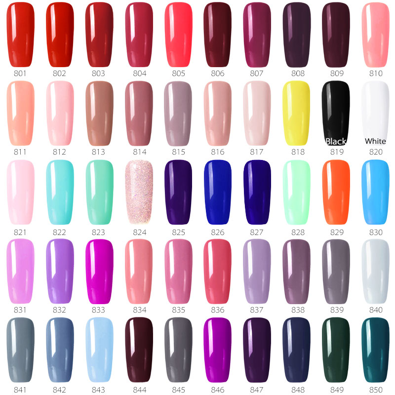 Shiny Solid Color Nail Gel