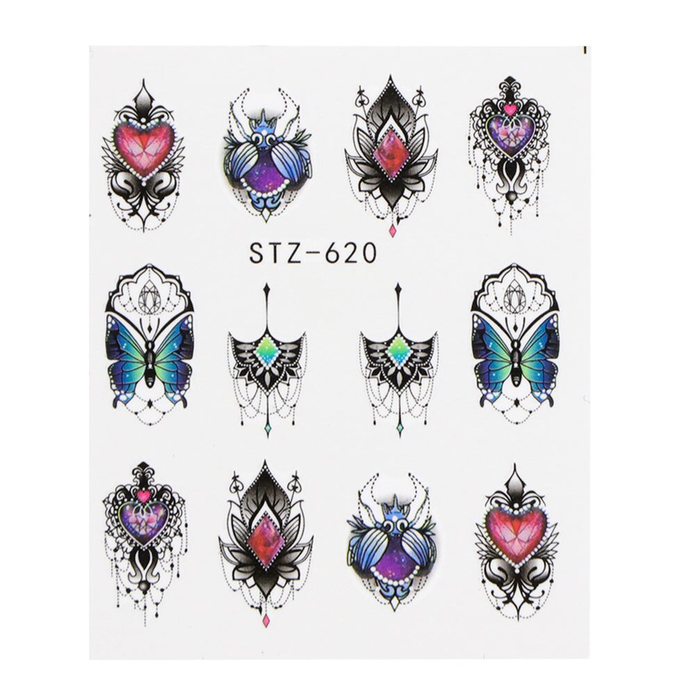 Flower Water Nail Stickers