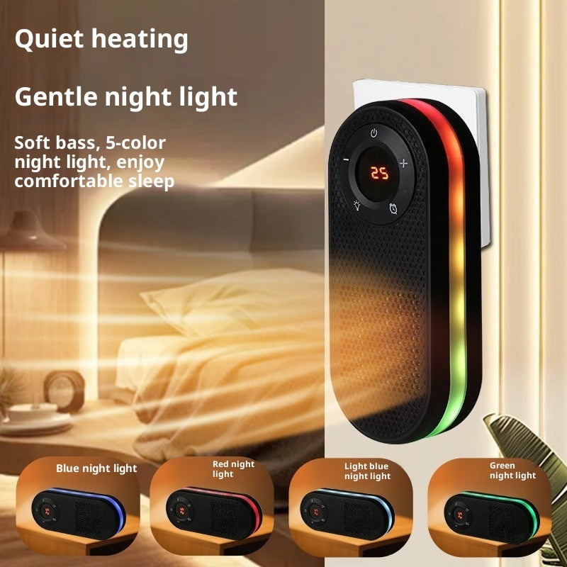 Mini Fan Colorful Light Household Small Heater