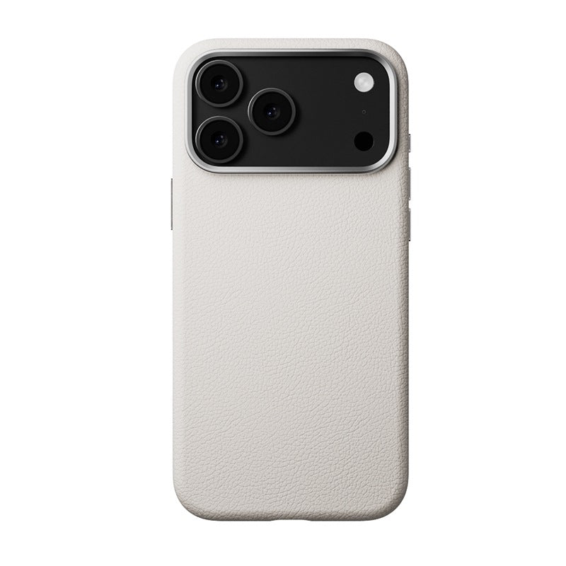 Sleek Genuine Leather Magnetic Phone Case With Anti-fingerprint Coating