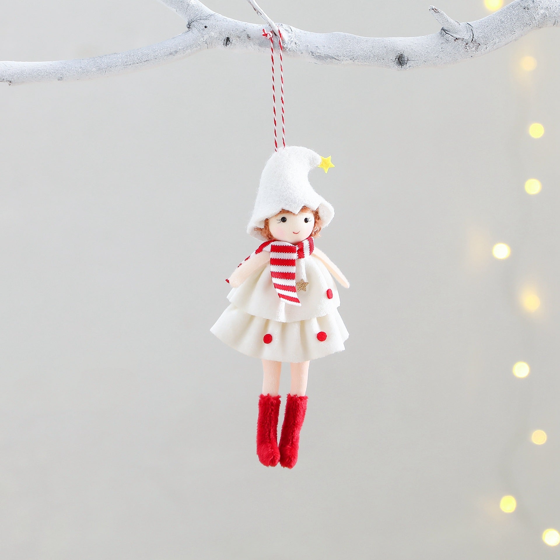 Christmas Cake Dress Girl Doll Angel Pendant