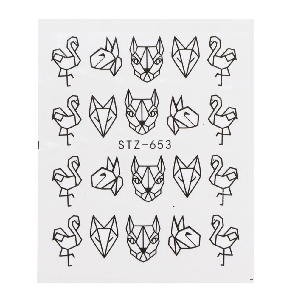 Flower Water Nail Stickers