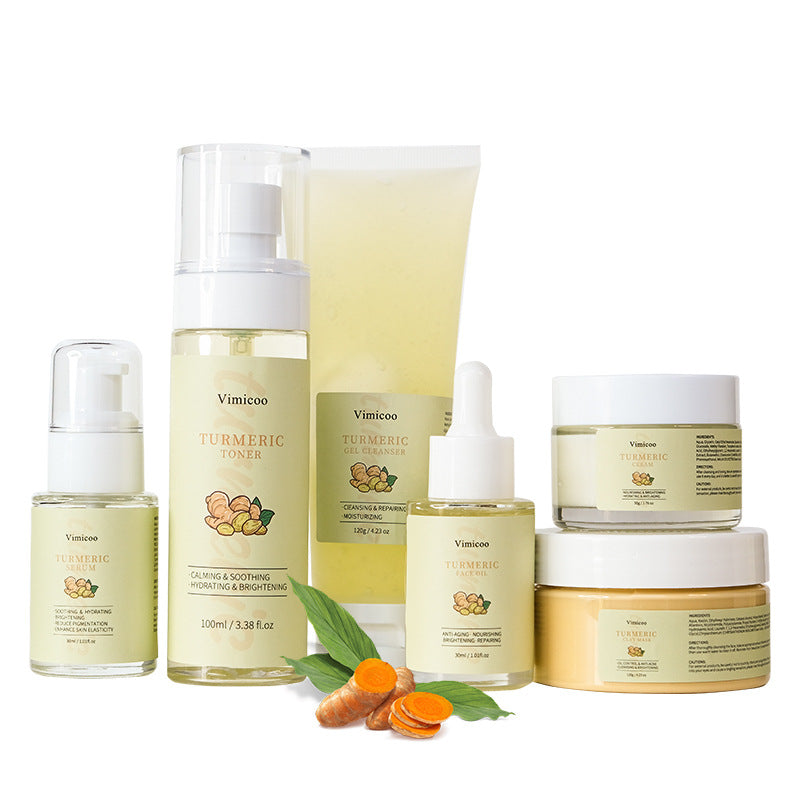 Turmeric Powder Facial Care Ginger Yellow Skin Care Set