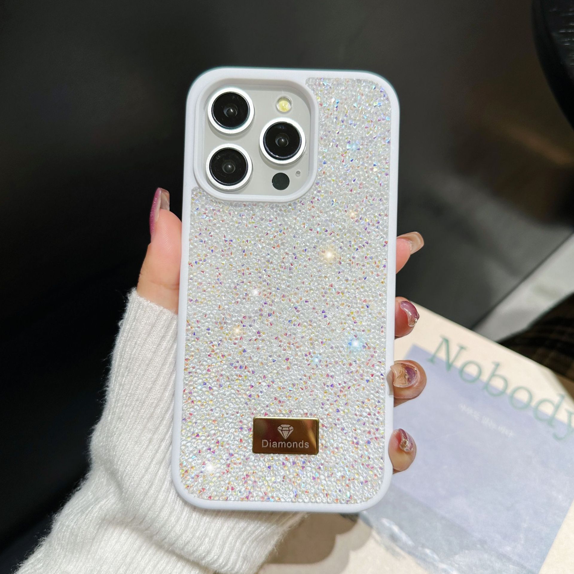Luxury Rhinestone Mobile Phone Shell Full Diamond Protective Cover