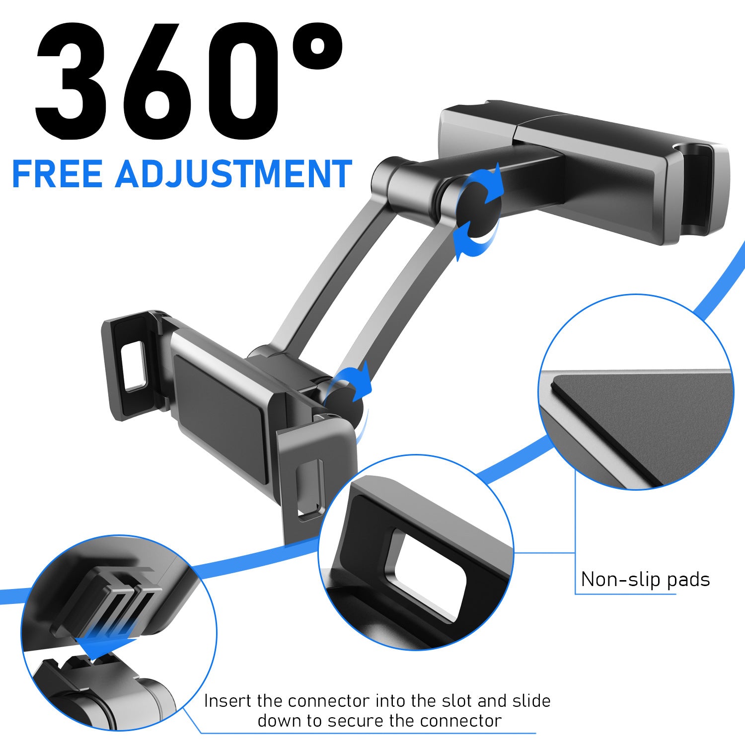 Car Rear Seat Phone Tablet Bracket