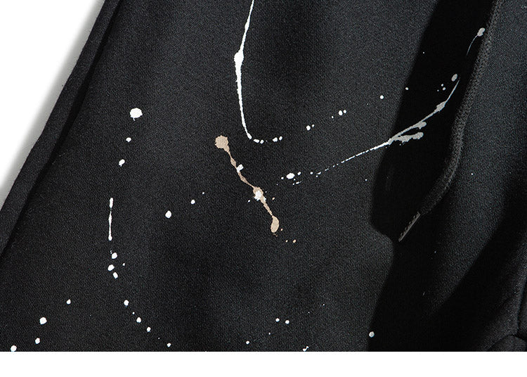 Mens Hip Hop Streetwear Cargo Pants Graffiti Printed Baggy Jogger Pants Cotton Casual Pocket Track Harem Pants Trousers